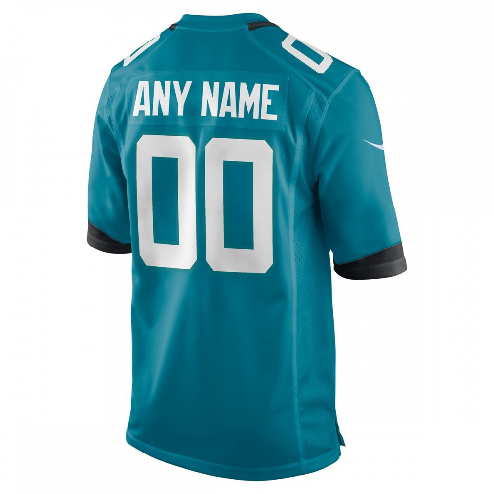 Jacksonville Jaguars Nike Alternate Custom Game Jersey - Teal-GridironStore